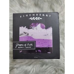 FinchBerry Vegan Artisan Soap 4.5 oz Food Grade Grapes of Bath Berry & Grape